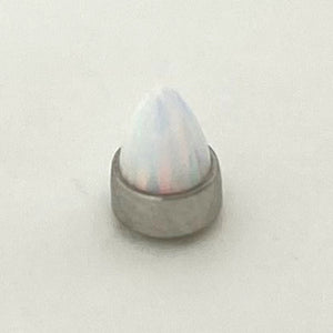 Bezel Set Opal Bullet Threaded End