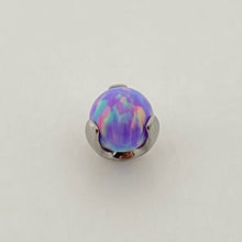 Load image into Gallery viewer, Prong Set Opal Ball Threaded End