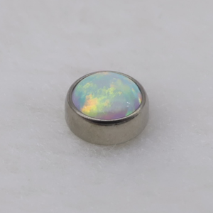 Opal Cabochon Threadless End