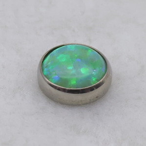 Opal Cabochon Threadless End