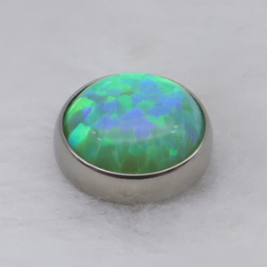 Opal Cabochon Threadless End