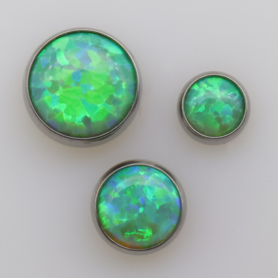 Opal Cabochon Threadless End