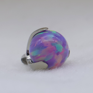 Prong Set Opal Ball Threaded End