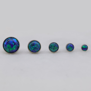 Opal Cabochon Threadless End