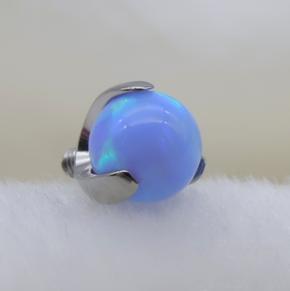 Prong Set Opal Ball Threaded End