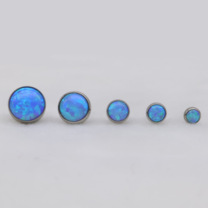 Opal Cabochon Threadless End
