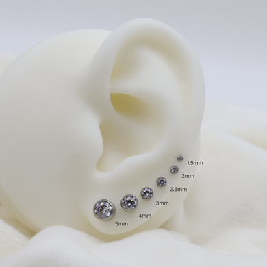 Bezel Set Gem Threadless End
