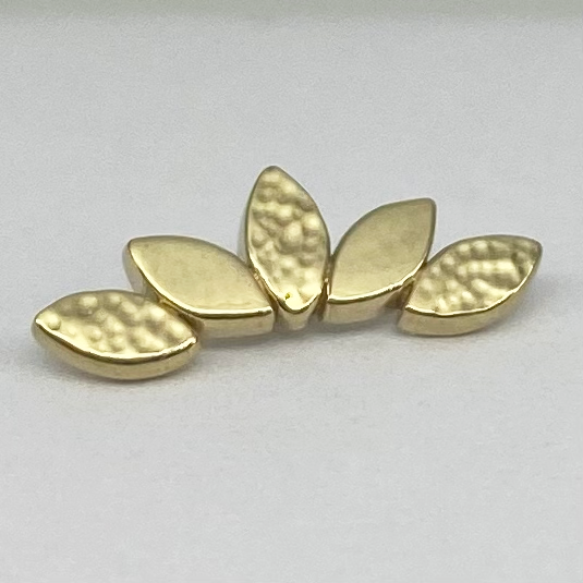 BVLA Flat Alternating Hammered Serenity Threaded End