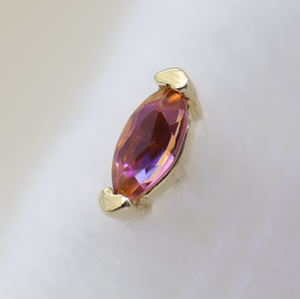 BVLA Marquise V Prong Threadless End