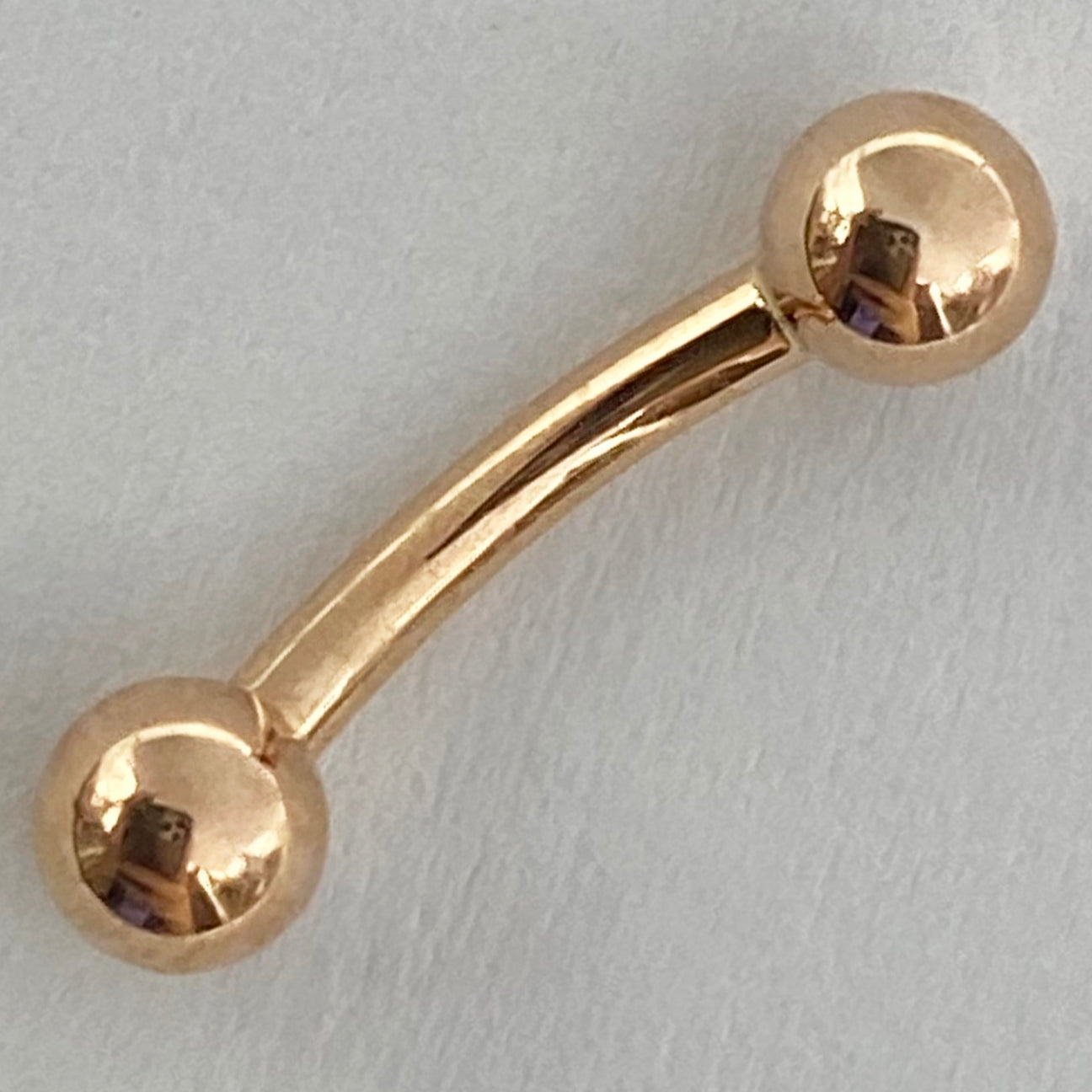 BVLA Curved Barbell Threaded