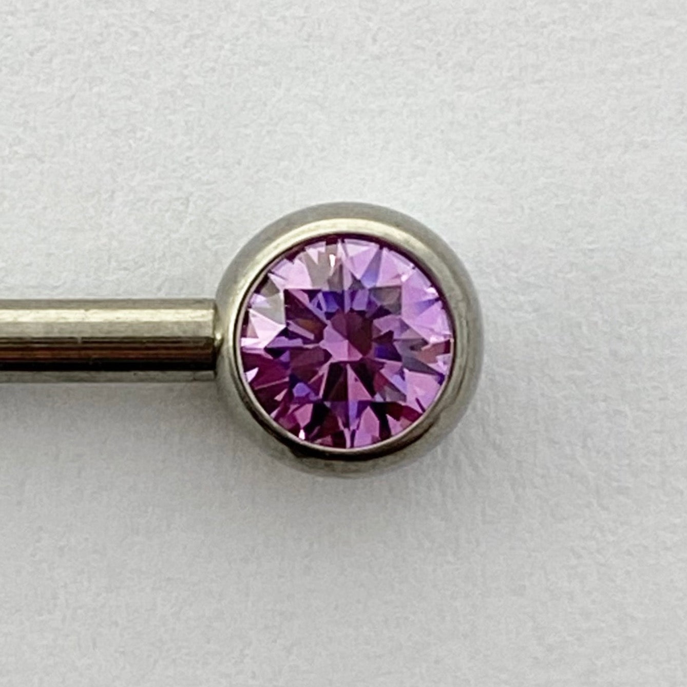 Front Facing Bezel Set Gem Threadless