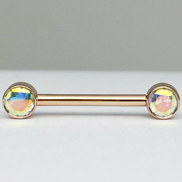 BVLA Bezel Nipple Barbell