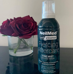 NeilMed Piercing Aftercare | Sterile Saline Wound Wash