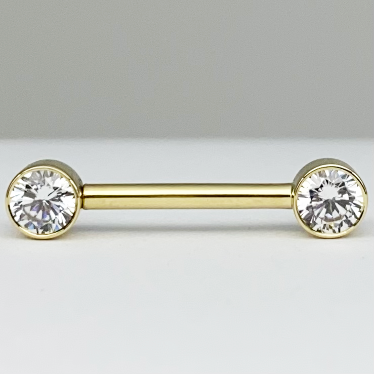 BVLA Bezel Nipple Barbell