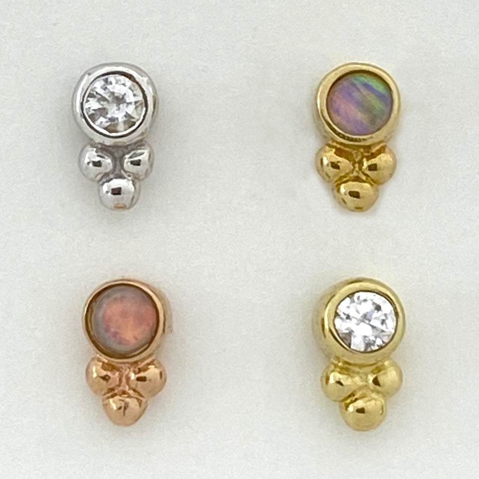 BVLA Bezel with Tri Bead Threadless End