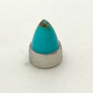 Bezel Set Opal Bullet Threaded End