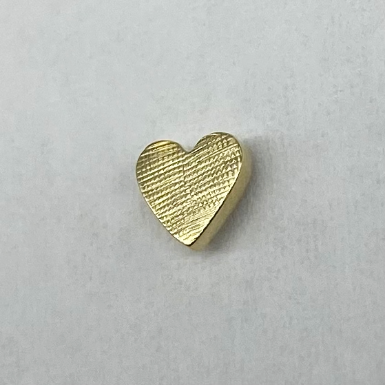 BVLA Medium Flat Heart Threadless End