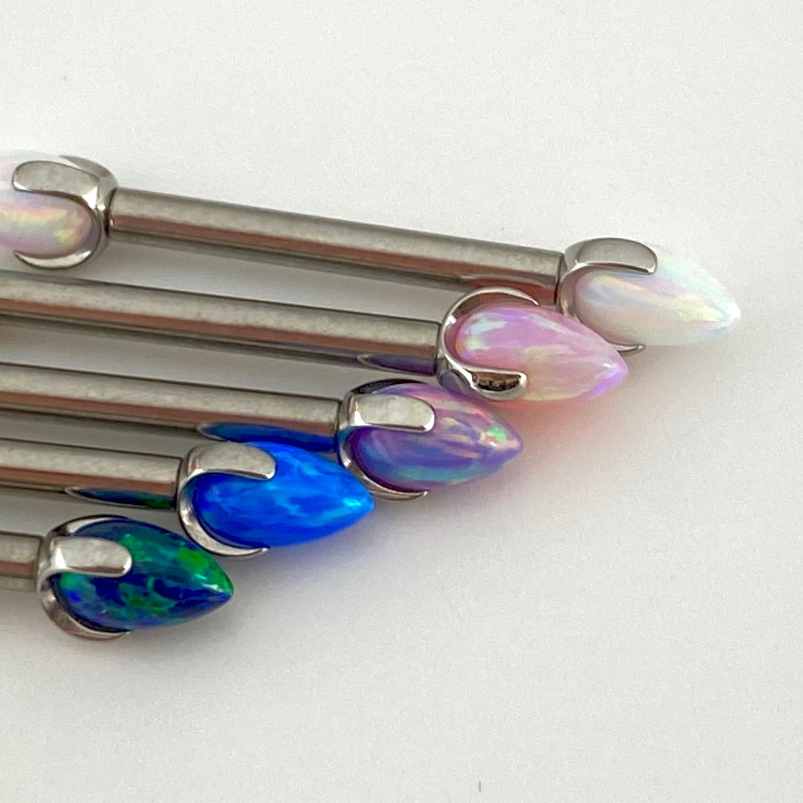 Prong Set Opal Bullet Threaded End
