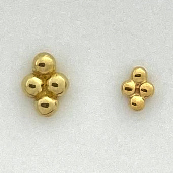 BVLA Quad Bead Cluster Threadless End