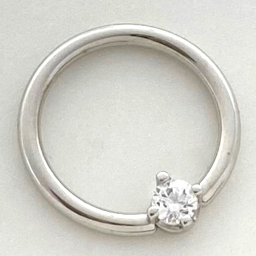 BVLA Round Prong Fixed Seam Ring - Forward Facing