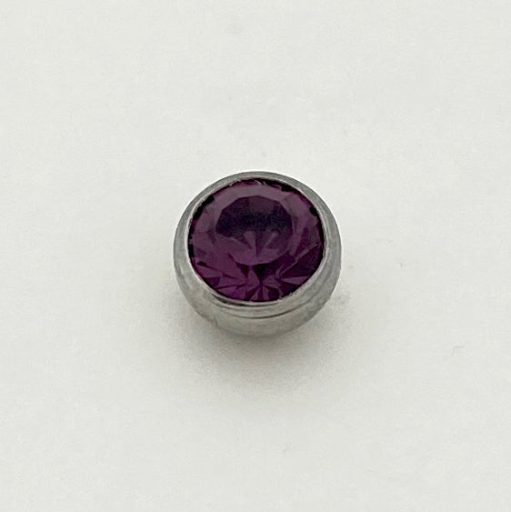 Gem Set Ball Threaded End